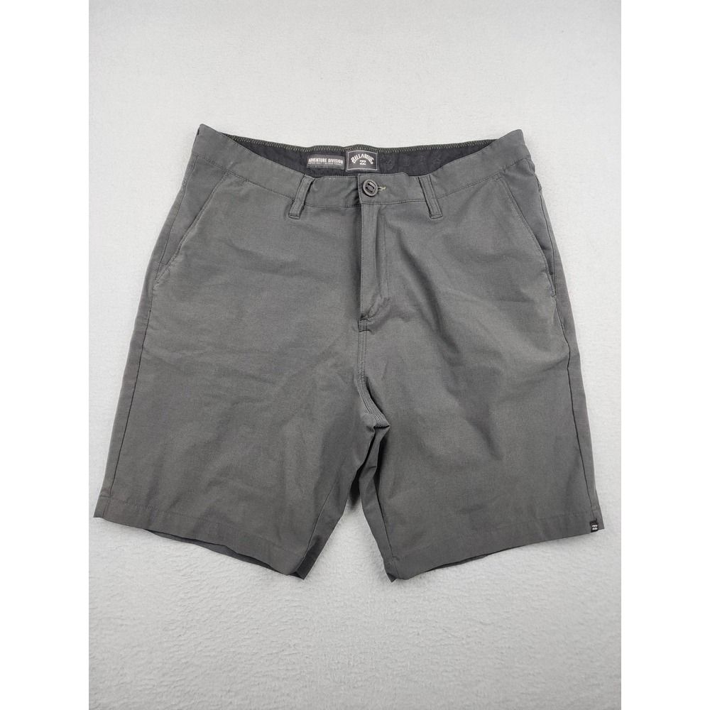 Billabong Adventure Division Shorts Mens 34 Gray Chino Outdoor Travel 8 Inseam